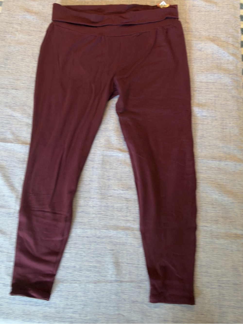 High-Waist Maroon Leggings NWT